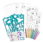 zawartość szkicownika z Isadorą do projektowania ubrań