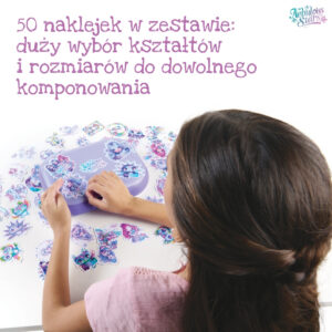 infografika z dziewczynką która naklejka naklejki z nebulous stars